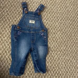 Oshkosh denim 3 month overalls
